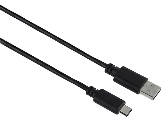 HAMA cavo adattatore USB-C, spina USB-C-Stecker - spina USB-2.0-A, 1 m - Cavo di collegamento USB-C, 1 m, fino a 480 Mbps, Nero