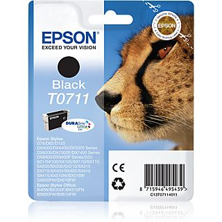 EPSON T0711 Singlepack Zwart DURABrite Ultra Ink