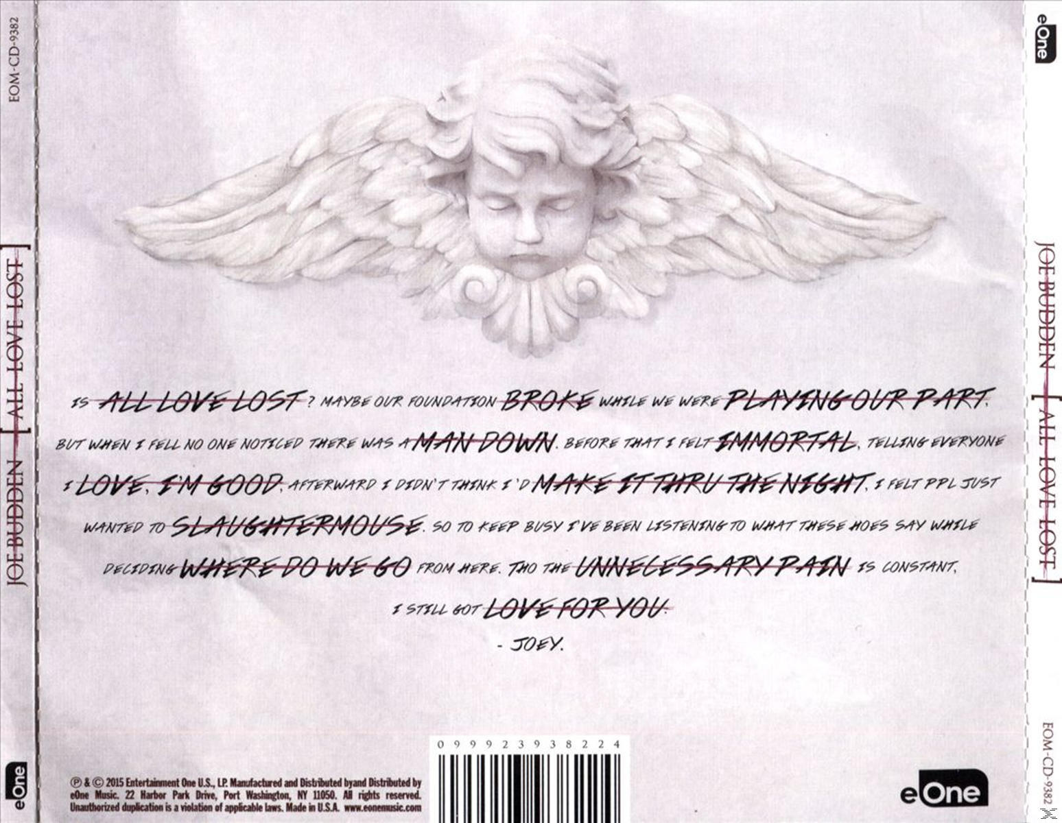 Budden Joe - All Love Lost  - (CD)