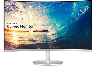 SAMSUNG LC27F591 - Monitor, 27 ", Full-HD, Weiß/Silber