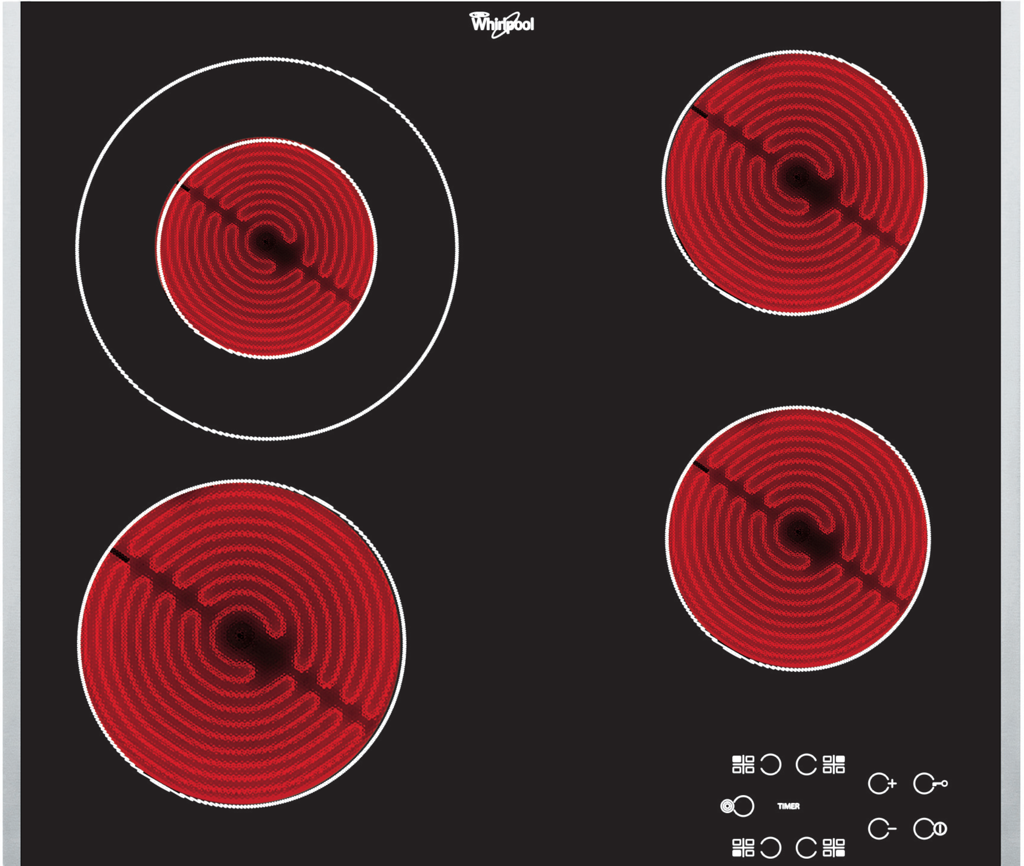 WHIRLPOOL AKT 8130 LX 6. érzék beépíthető kerámia főzőlap