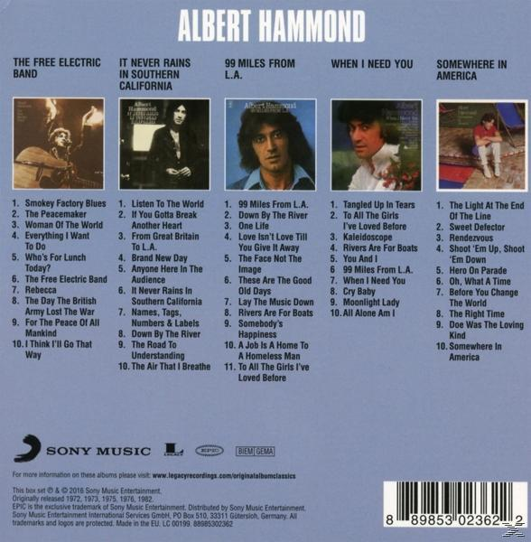 Albert Hammond - Original Album Classics  - (CD)