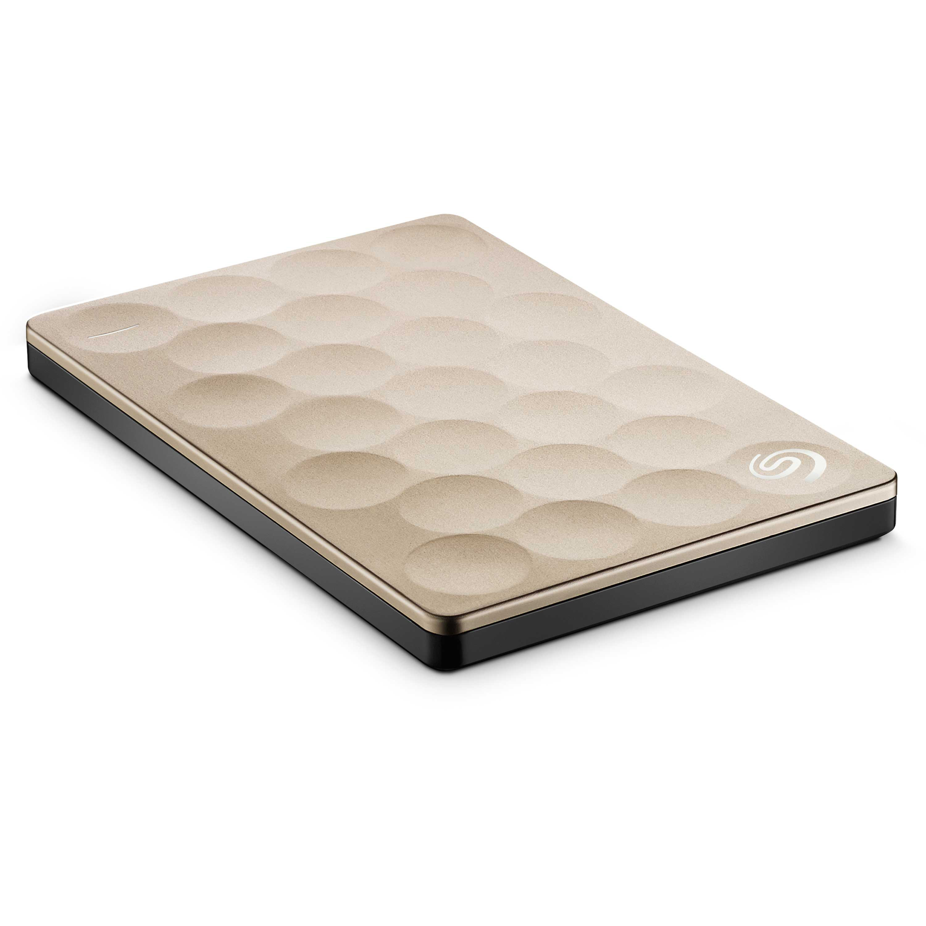 SEAGATE Backup Plus Ultra slim Festplatte, 2 TB HDD, 2,5 Zoll, extern, Gold