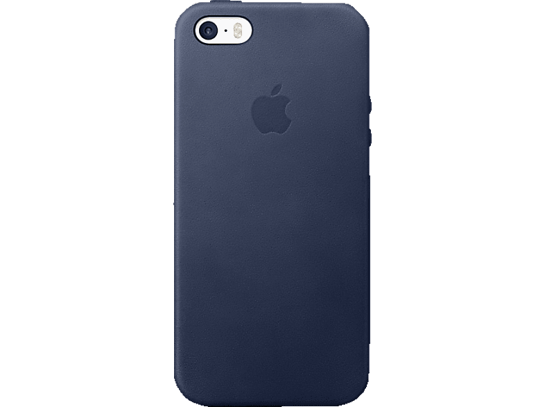 APPLE Leder Case, Backcover, (2016), Apple, SE iPhone Blau