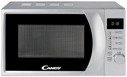 Microondas - Candy CMG2071DS, 20l, Grill,700W-900W,9 programas automáticos,Display digital,Silver