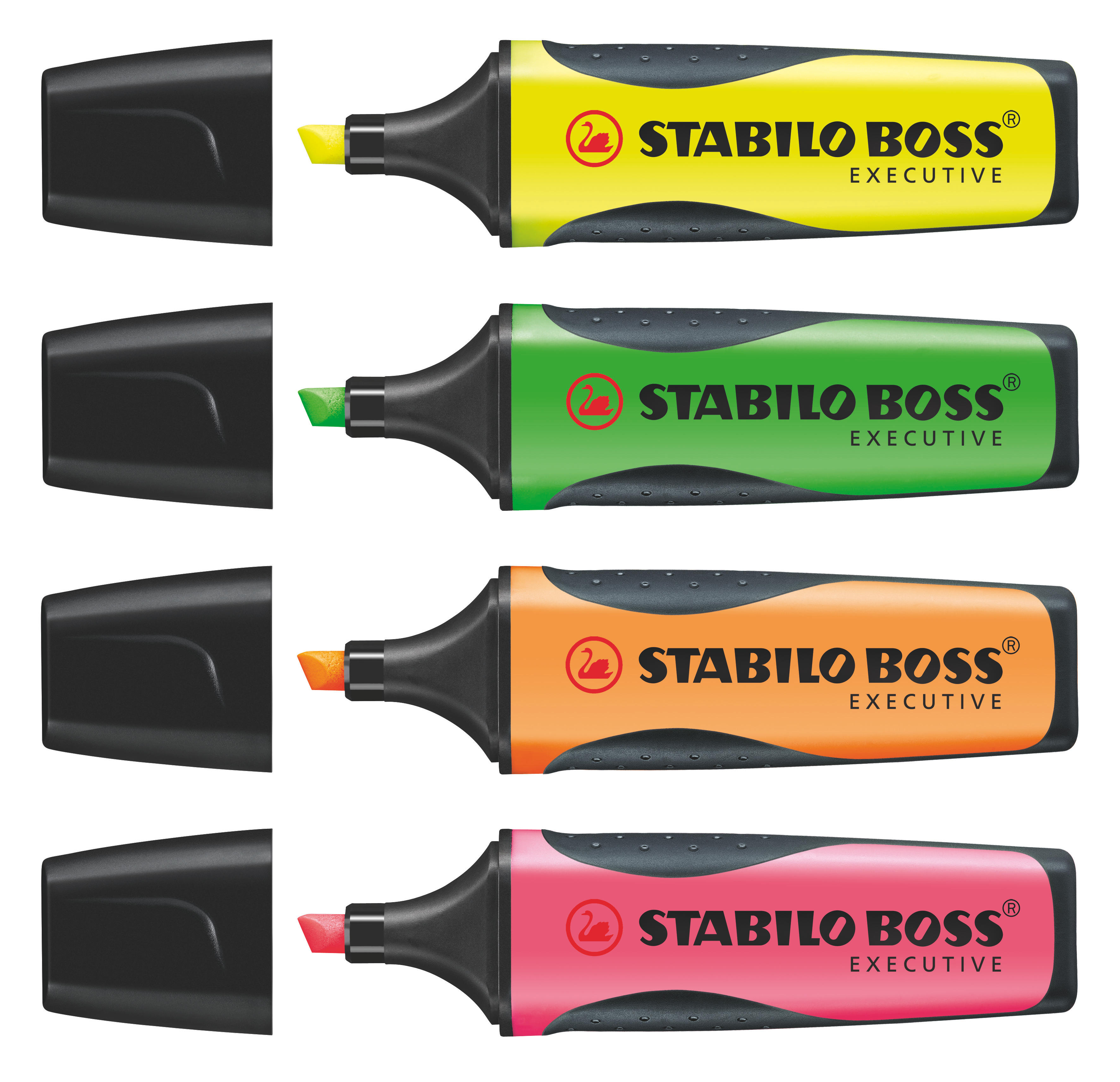 STABILO BOSS Executive Textmarker Gelb/Orange/Grün/Pink