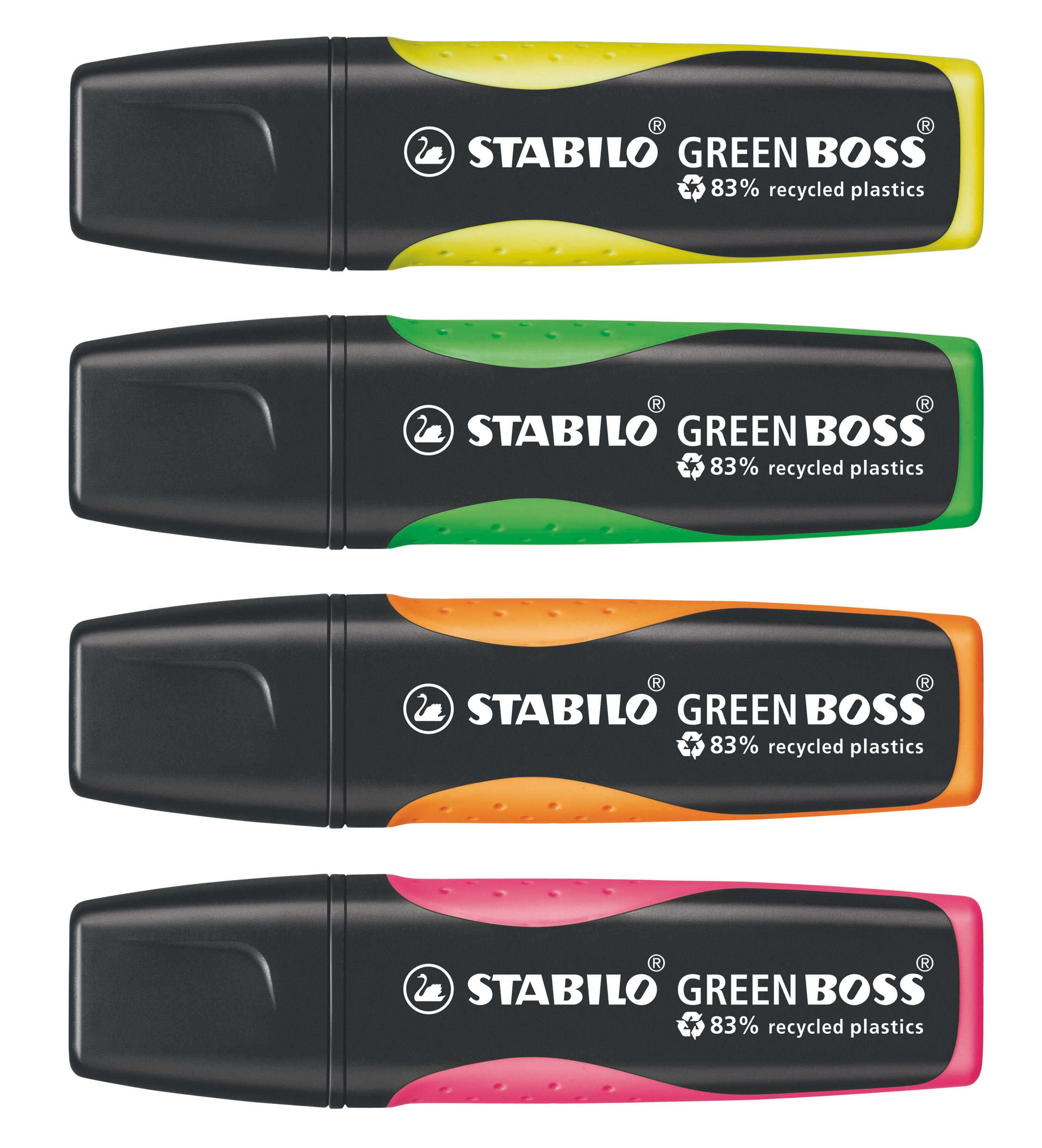 STABILO GREEN BOSS Textmarker Gelb/Orange/Grün/Pink