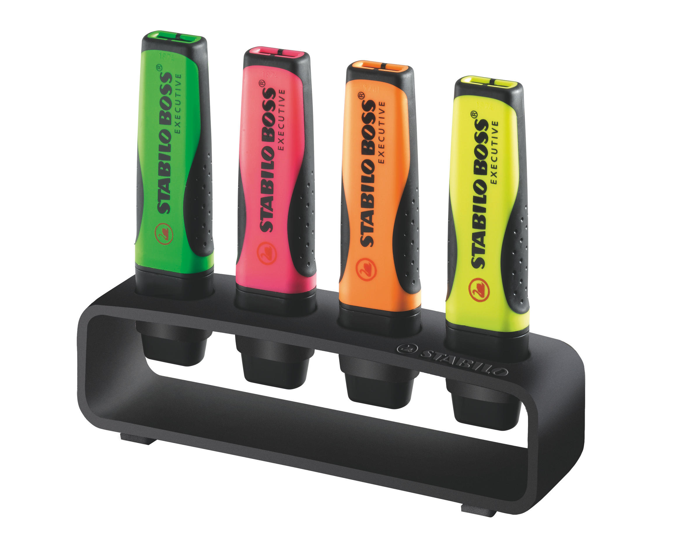 STABILO BOSS Executive Textmarker Gelb/Orange/Grün/Pink