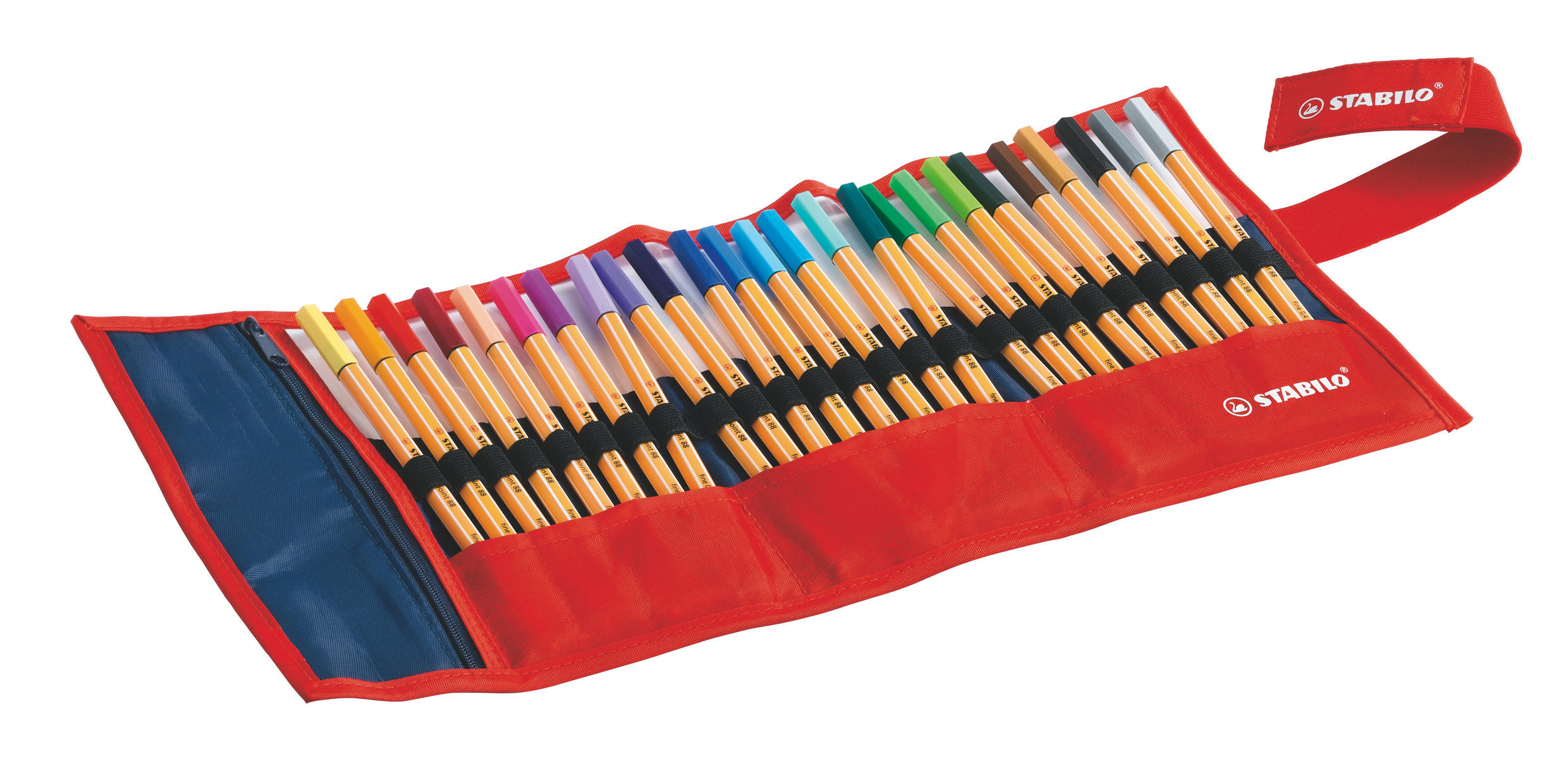 STABILO Point 88  Fineliner Bunt (25 Farben)