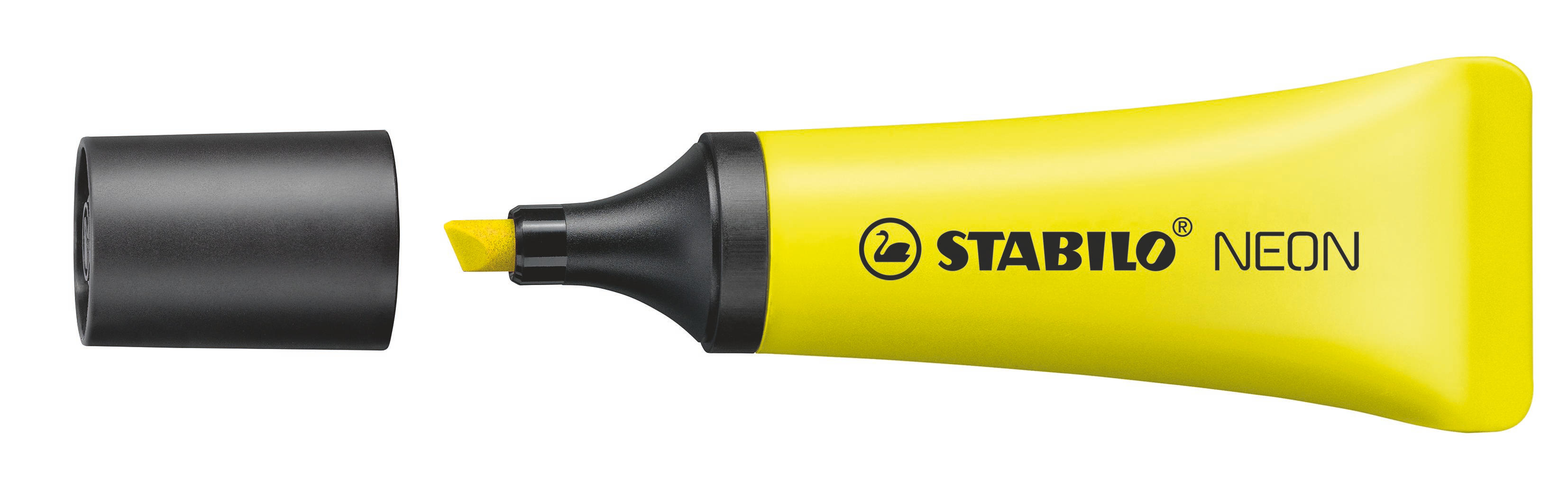STABILO NEON - 3er Pack Textmarker Gelb/Orange/Grün