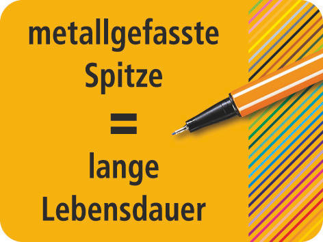 STABILO Point 88  Fineliner Bunt (25 Farben)