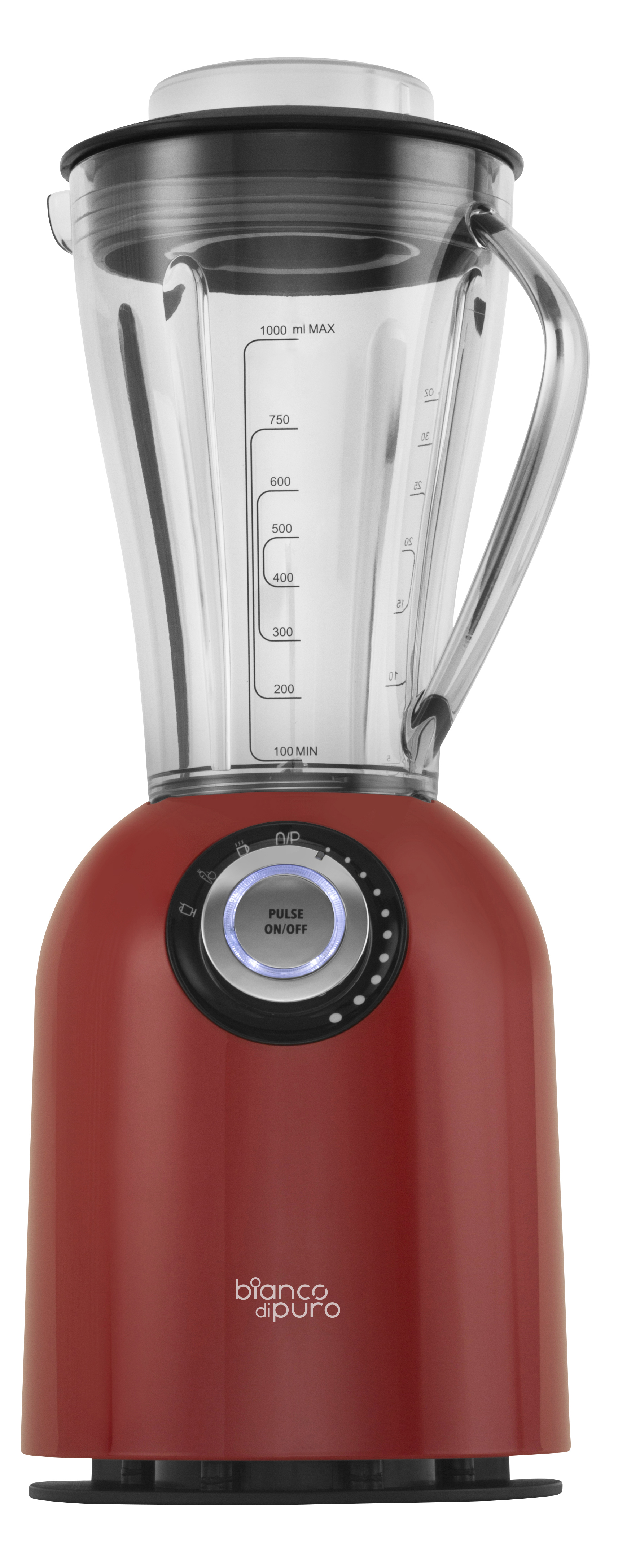 BIANCO Attivo Standmixer Rot (800 Watt, 1 l)