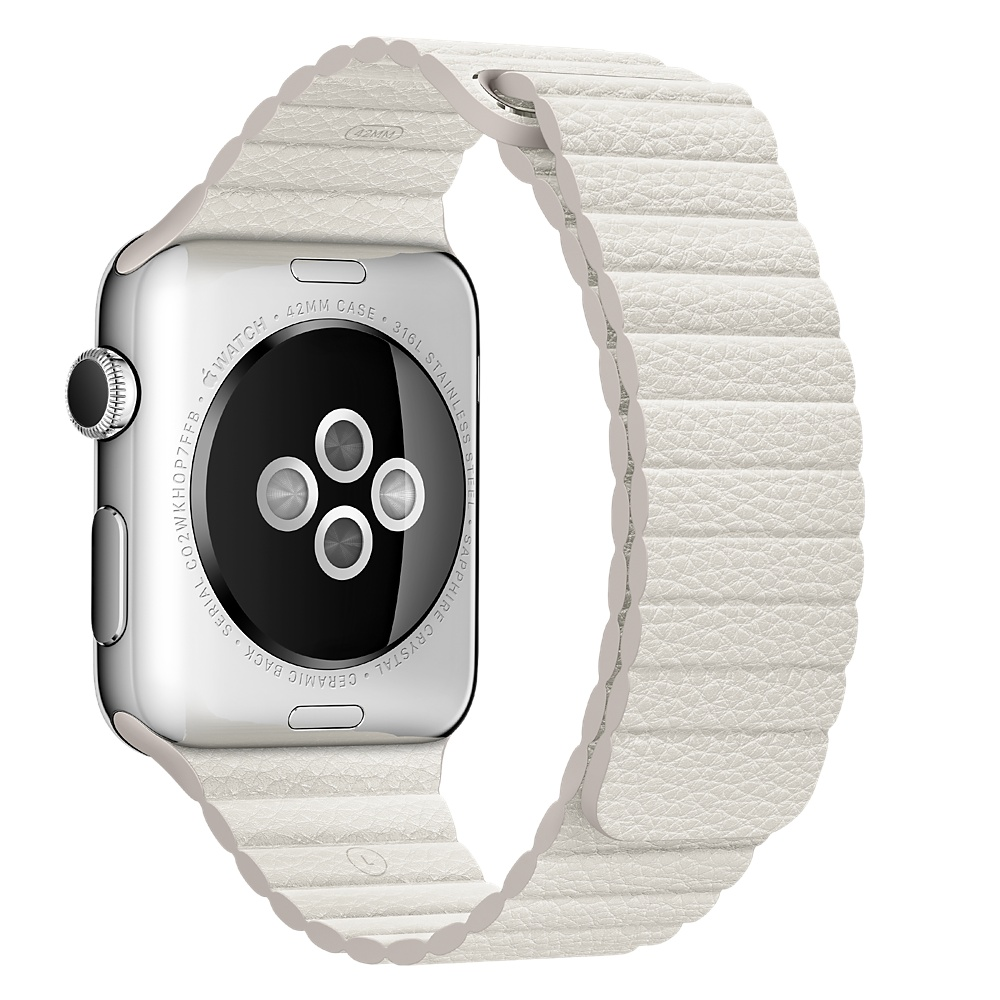 APPLE MMAX2ZM/A Large, Ersatzarmband, Weiß