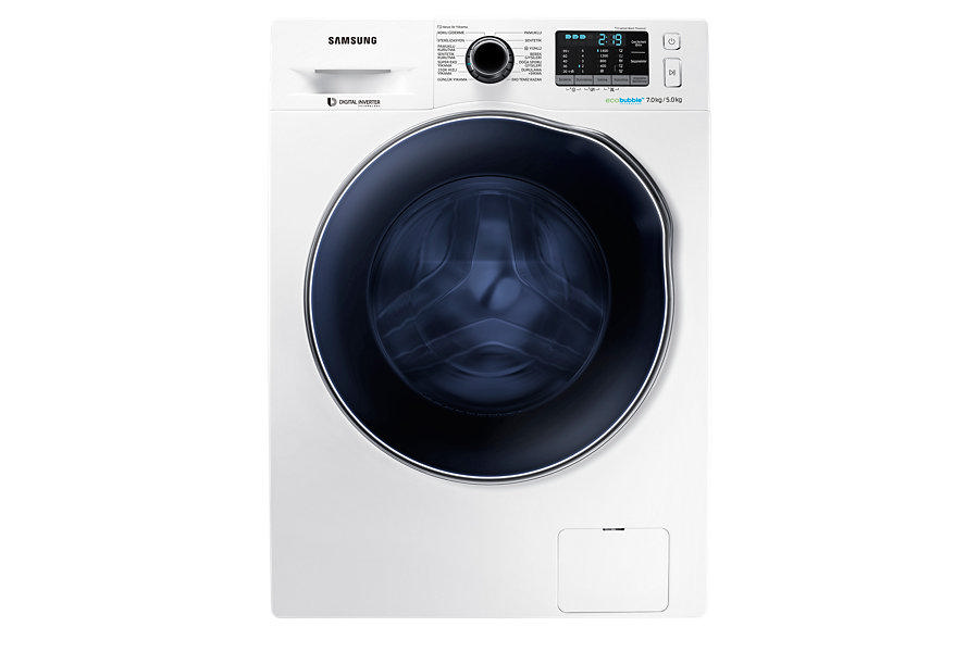 SAMSUNG WD70J5410AW/AH 7 Kg Yıkama / 5 Kg Kurutma 1400 Devir Eco Bubble Çamaşır Makinesi Beyaz