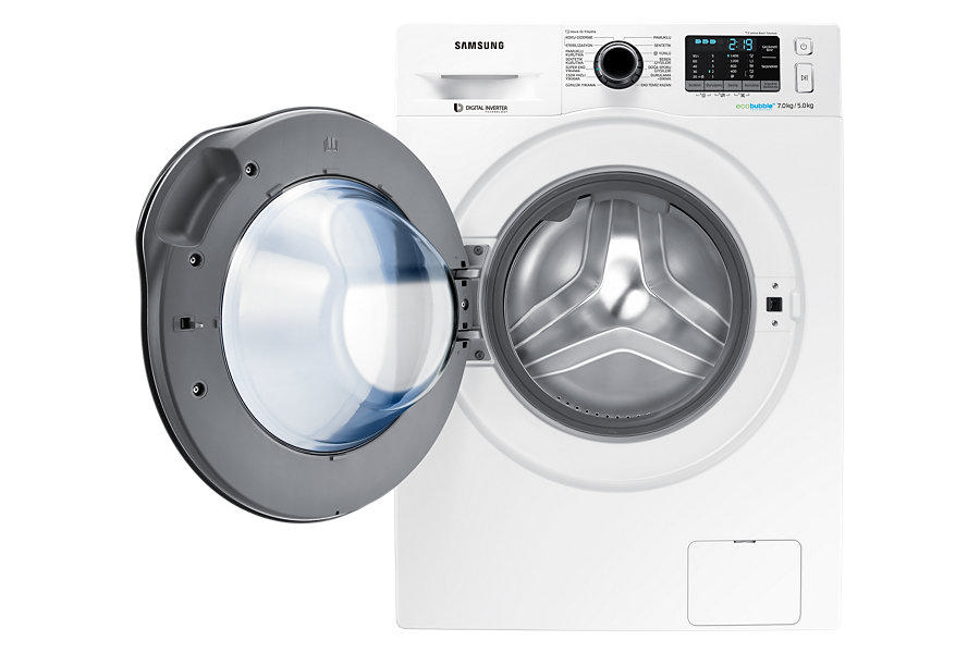 SAMSUNG WD70J5410AW/AH 7 Kg Yıkama / 5 Kg Kurutma 1400 Devir Eco Bubble Çamaşır Makinesi Beyaz