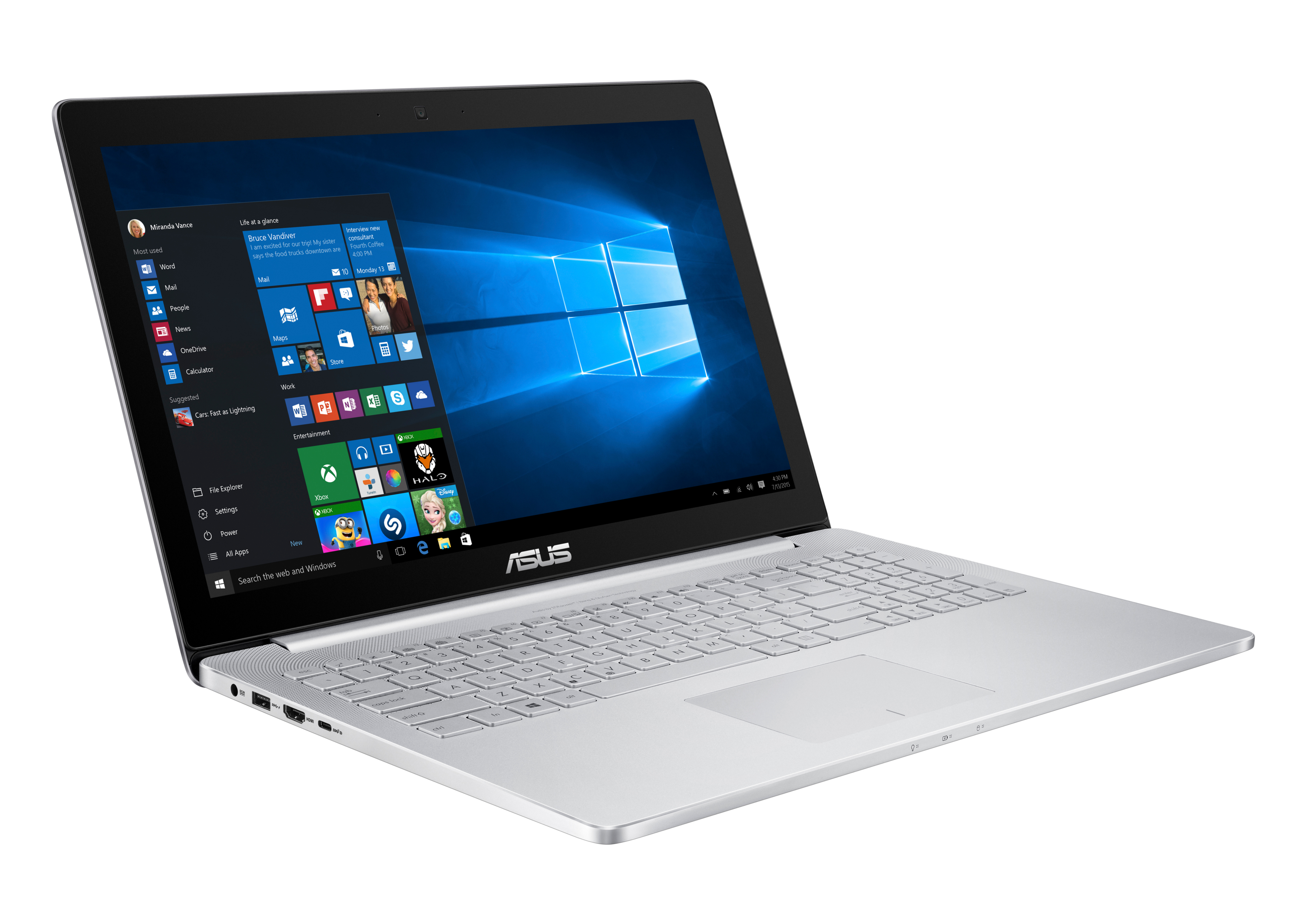 ASUS Zenbook UX501VW-FY145T (90NB0AU2-M02300) -  (Ausstellungsstück) Notebook, 15,6 Zoll, Intel® Core™ i7-6700HQ Prozessor
(6M Cache, bis zu 3.50 GHz), 16 GB, 512 GB SSD