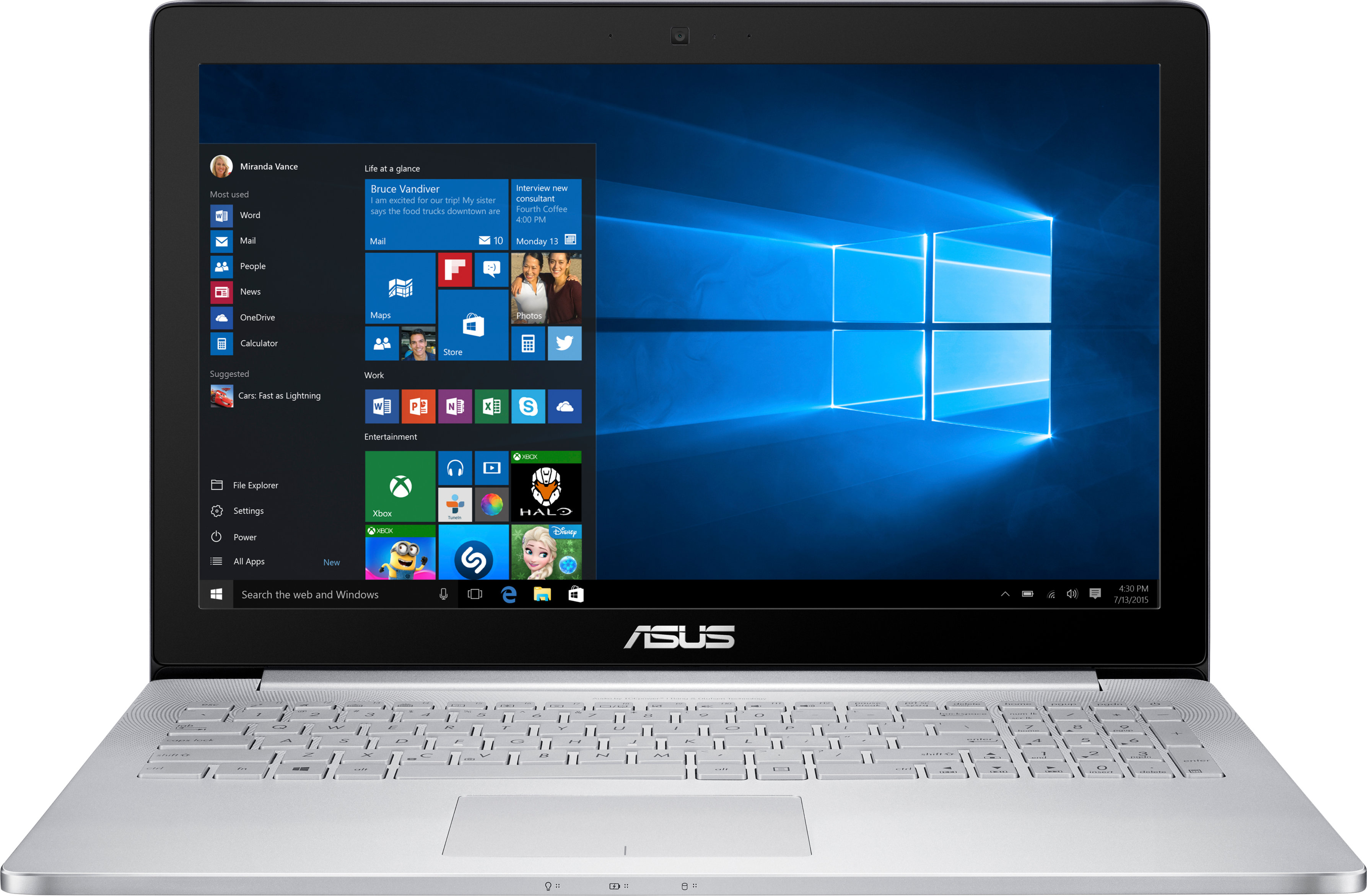 ASUS Zenbook UX501VW-FY145T (90NB0AU2-M02300) -  (Ausstellungsstück) Notebook, 15,6 Zoll, Intel® Core™ i7-6700HQ Prozessor
(6M Cache, bis zu 3.50 GHz), 16 GB, 512 GB SSD