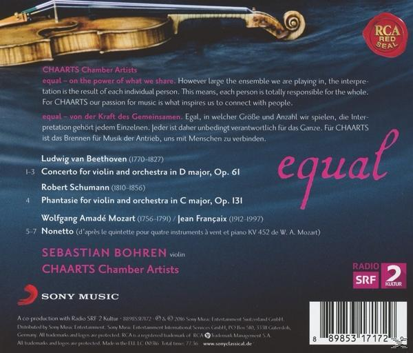 CD-Cover mit Violine, Text und rotem RCA-Siegel. Der Hintergrund ist ein musikalisches Thema.