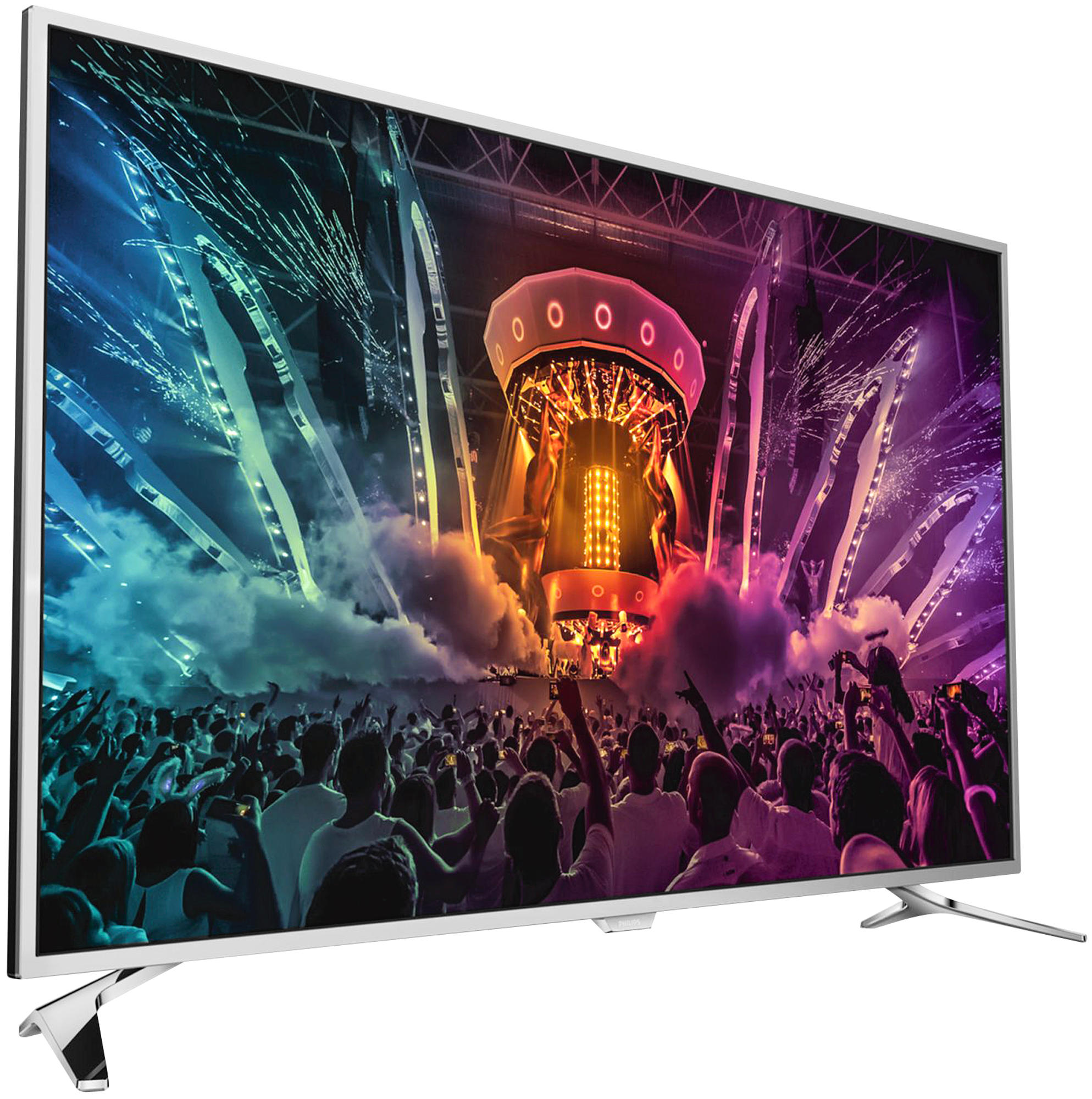 TV LED 65 Pulgadas Philips 65PUS6521/12 UHD 4K, Android TV, Ambilight, Plata