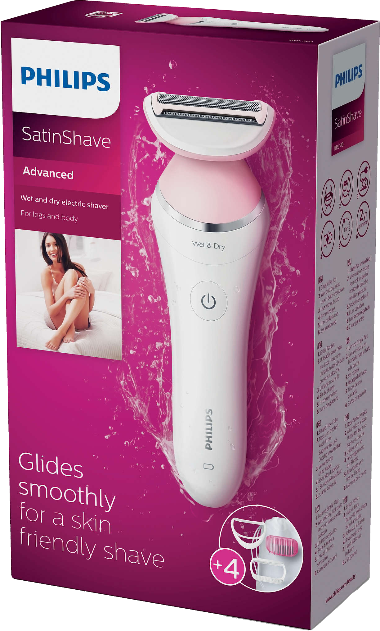 PHILIPS BRL140/00 Damenrasierer Satin Shave Advanced