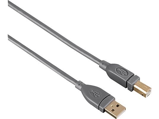 HAMA 125220 - USB-Kabel, 1.8 m, 480 Mbit/s, Grau