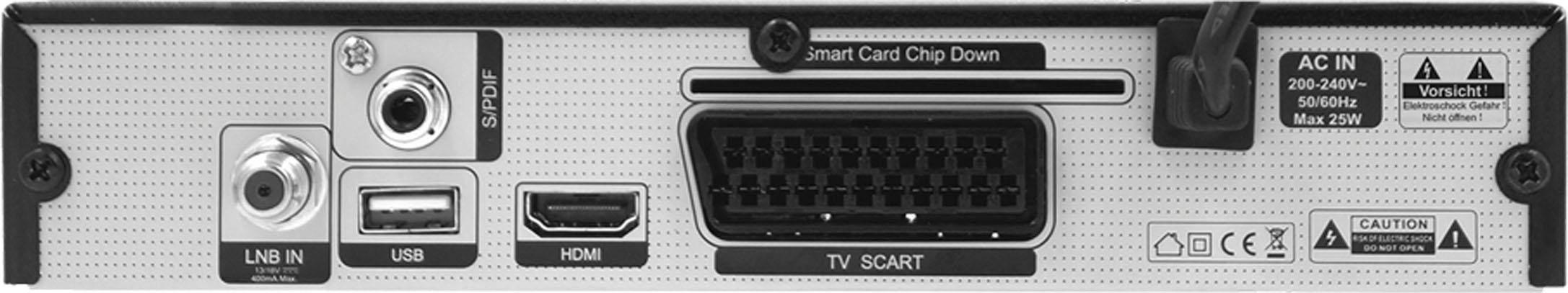 HDTV DVB-S2, Schwarz) HD+ S Sat-Receiver TELSKY HD+ (HDTV, inklusive, DVB-S, Karte 250