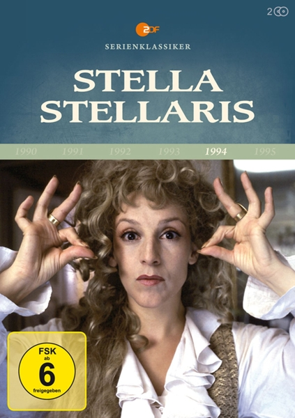 DVD-Cover: 'STELLA STELLARIS'. Eine Frau hält sich die Ohren zu, die Jahre 1990-1995.
