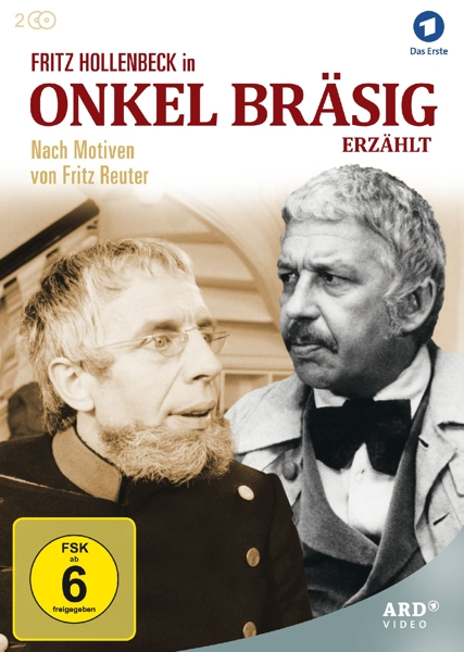 DVD-Cover. Zwei Männer, einer mit Bart und Brille. Text: Onkel Bräsig.