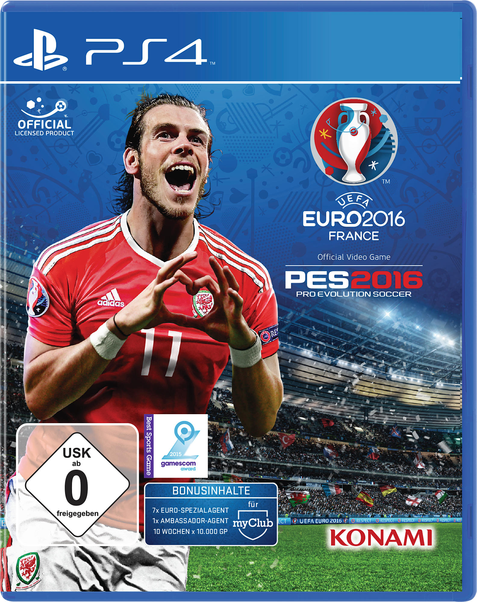 SONY PlayStation 4 Konsole CUH-1216A 500GB Schwarz inkl. UEFA Euro 2016 und 2 Controllern