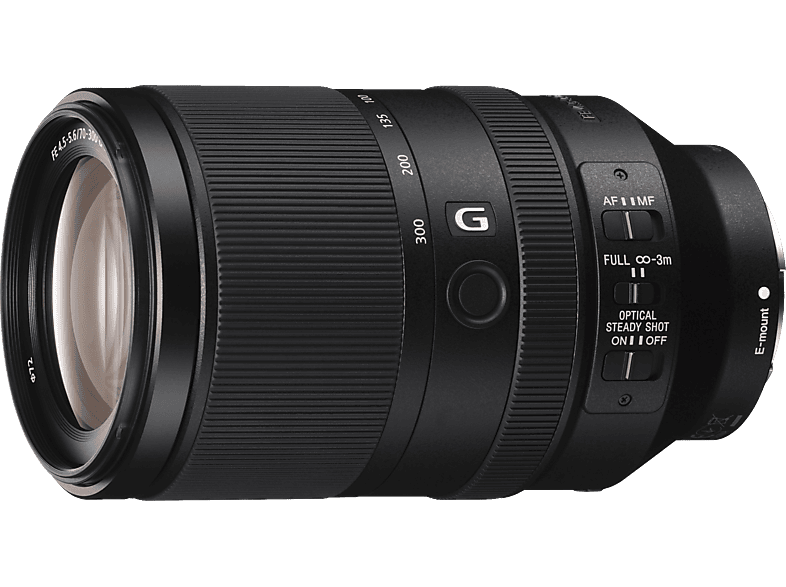 SONY SEL70300G Vollformat 70 mm - 300 mm f/4.5-5.6 G-Lens, OSS, ED, FHB, DMR, Circulare Blende (Objektiv für Sony E-Mount, Schwarz)