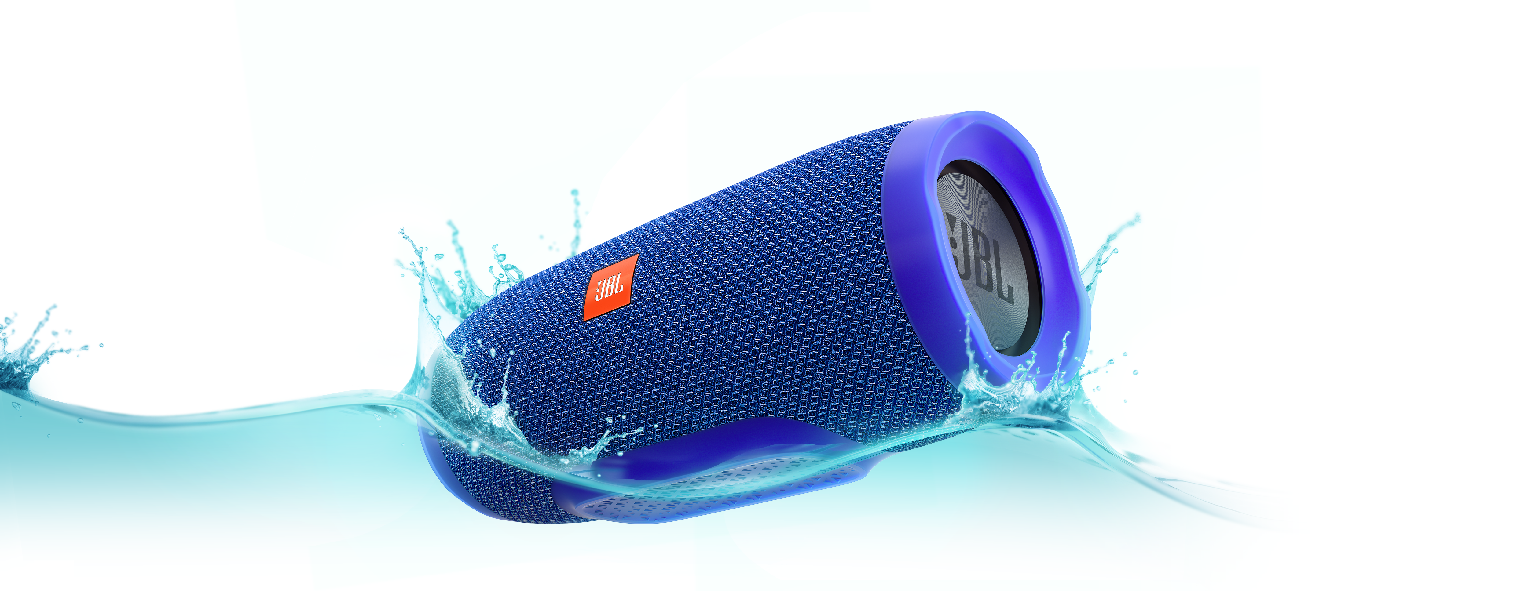 JBL Charge 3 Bluetooth Lautsprecher, Blau, Wasserfest