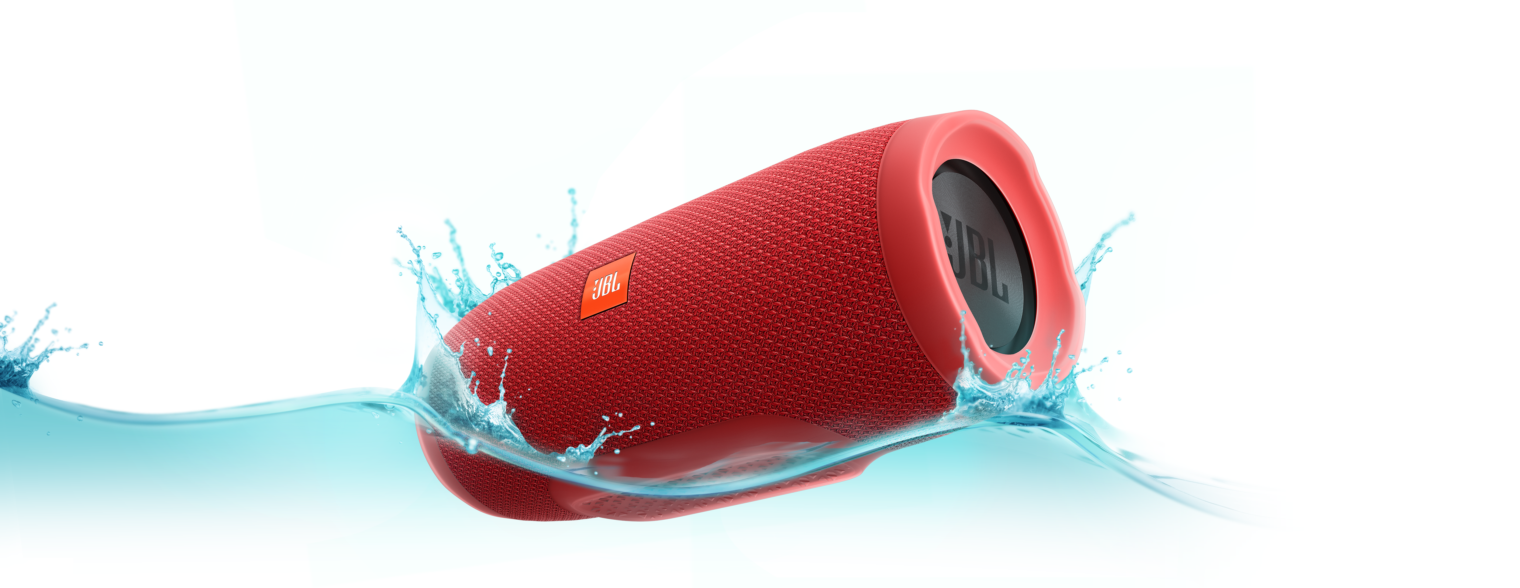 JBL Charge 3 Bluetooth Lautsprecher, Rot, Wasserfest