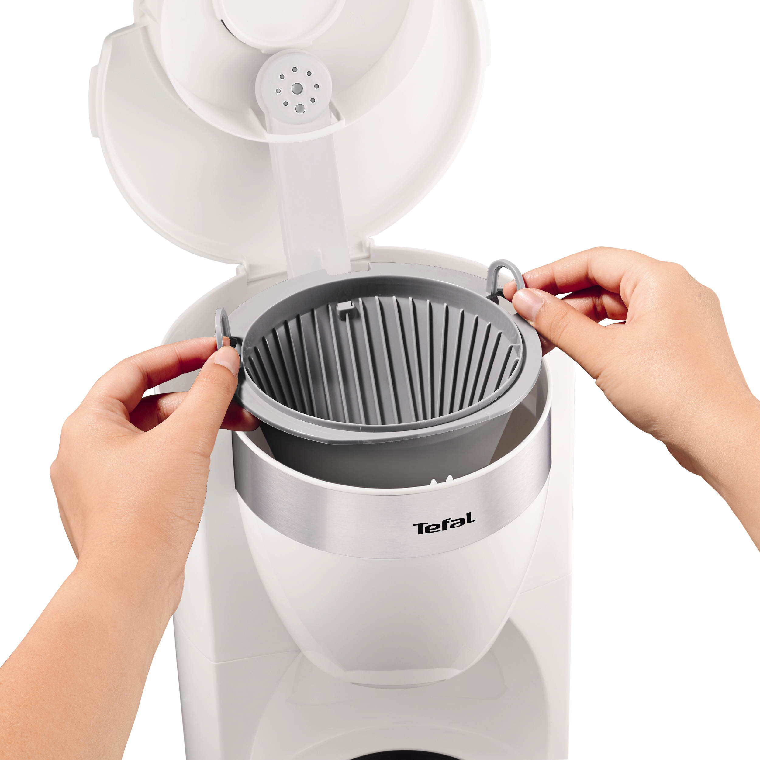 TEFAL CM 1801 Delfini Plus Kaffeemaschine Weiß/Edelstahl