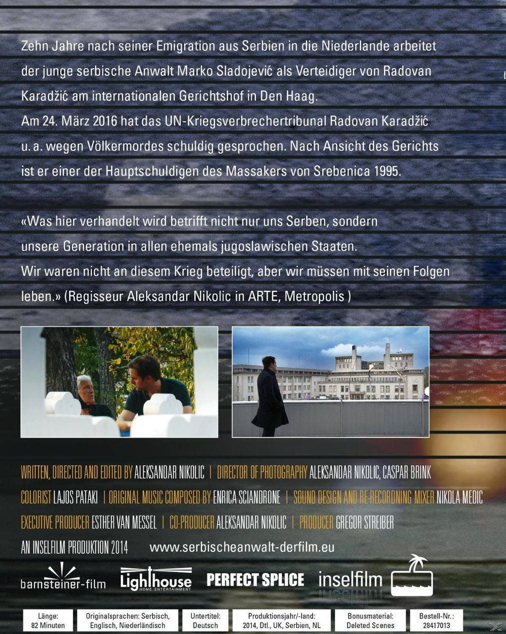 The Serbian Lawyer - der verteidigte Karadzic Mann Der DVD