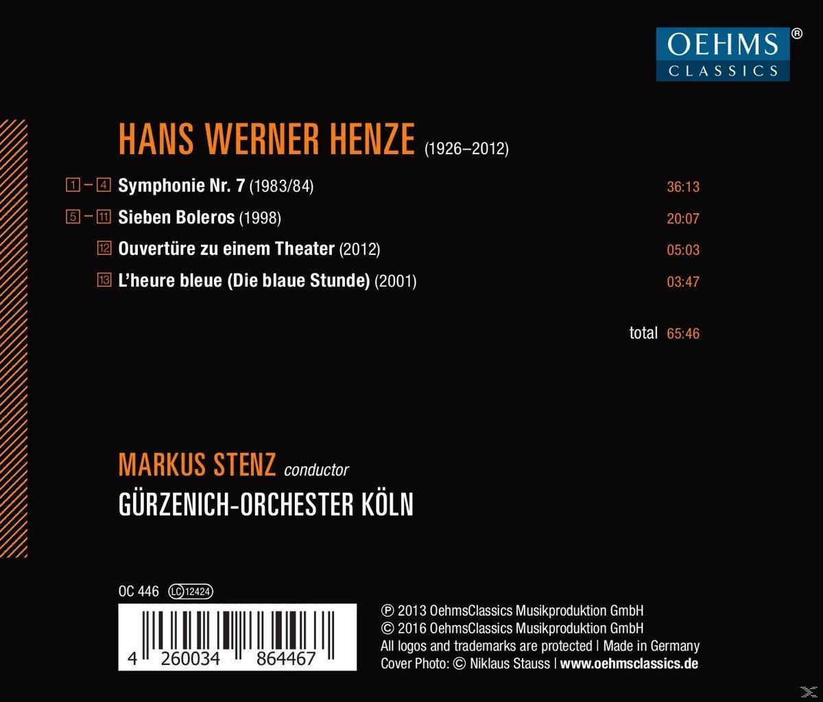 CD-Cover: Schwarzer Hintergrund mit Titelliste. Komponist: Hans Werner Henze.