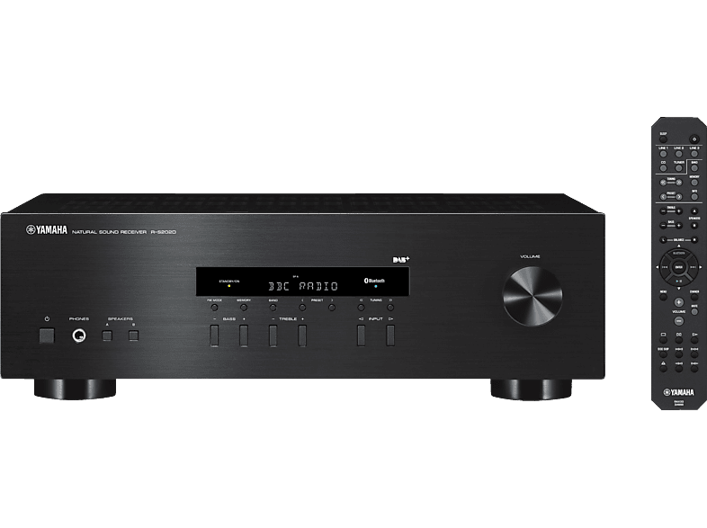 YAMAHA R-S202D pro Schwarz) (2 Stereo-Receiver 115 Watt Kanäle, Kanal