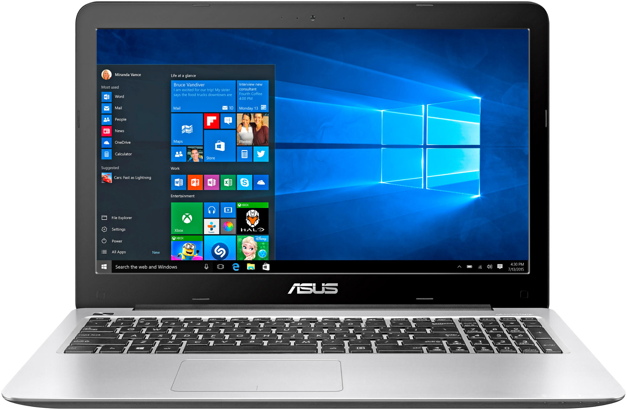 ASUS R558UQ-XO165T - 15,6 Zoll - Intel® Core™ i5 i5-6200U - 8 GB - 500 GB - Windows 10 Home (64 Bit)