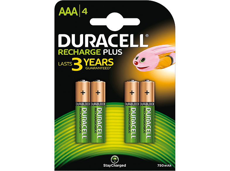 Duracell Recharge Plus Aaa 750 Mah afbeelding