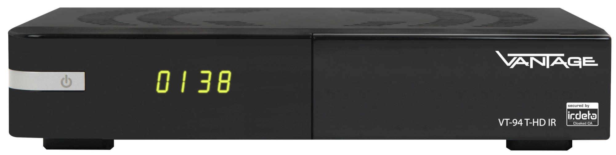 VANTAGE VT-94 T-HD IR Receiver (HDTV, PVR-Funktion, DVB-T2 HD, Schwarz)