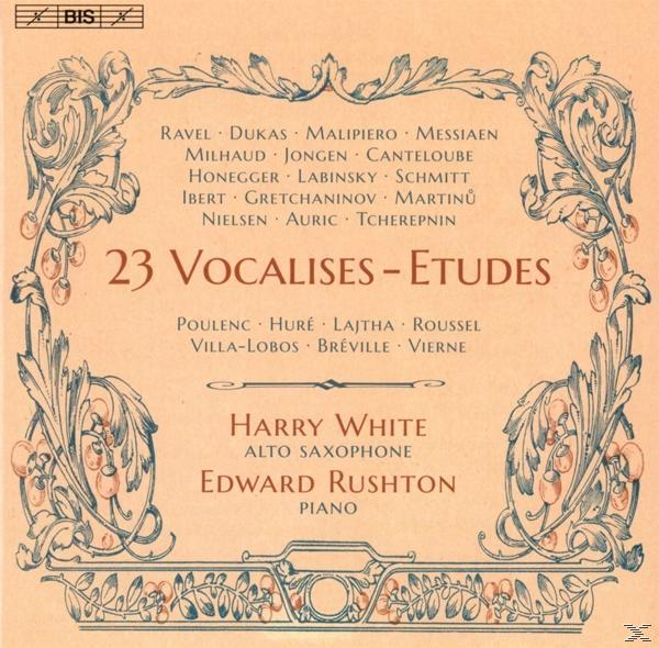 Harry White, Edward Rushton - 23 Vocalises-Etudes  - (CD)