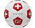 R2 SPORTBALL BT SWISS - Enceinte Bluetooth (Rouge/blanc)