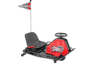 Kart eléctrico - Razor Crazy Cart, velocidad máxima 19 km/h, color rojo y negro