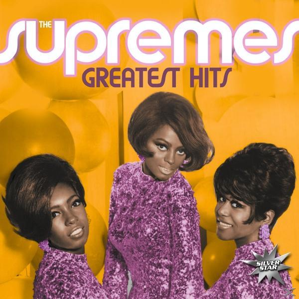 The Supremes Albumcover mit drei Frauen in lila Kleidern.
