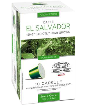 COMPAGNIA DELL' ARABICA DEL156 EL SALVADOR SINGLE kávékapszula, Nespresso kompatibilis