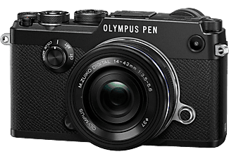 OLYMPUS PEN-F fekete Pancake zoom Kit