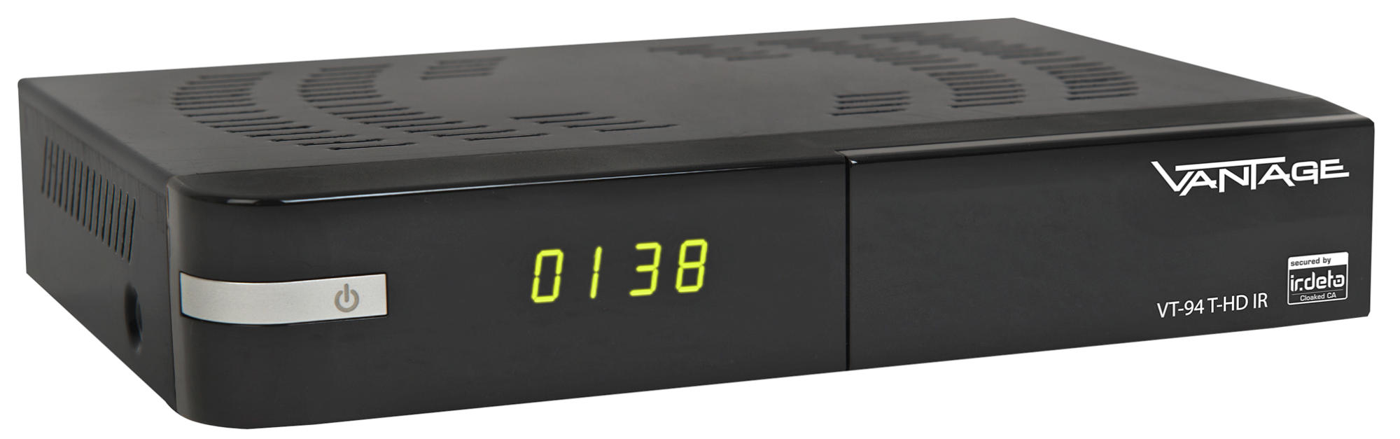 VANTAGE VT-94 T-HD IR Receiver (HDTV, PVR-Funktion, DVB-T2 HD, Schwarz)