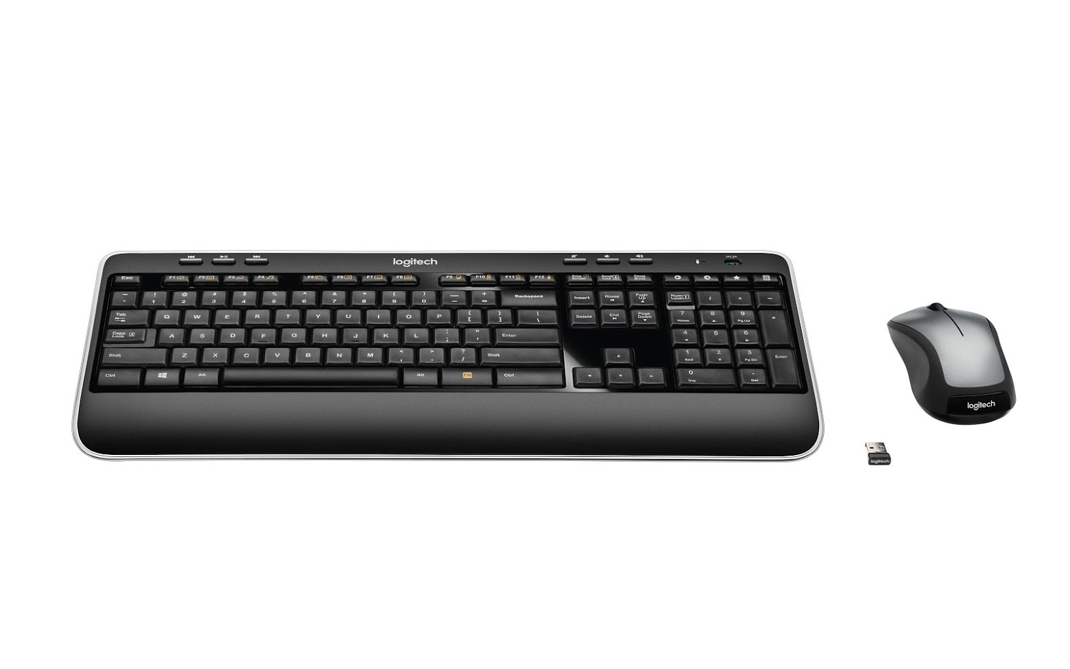 LOGITECH Wireless Combo MK520, Tastatur & Maus Set, kabellos, Schwarz