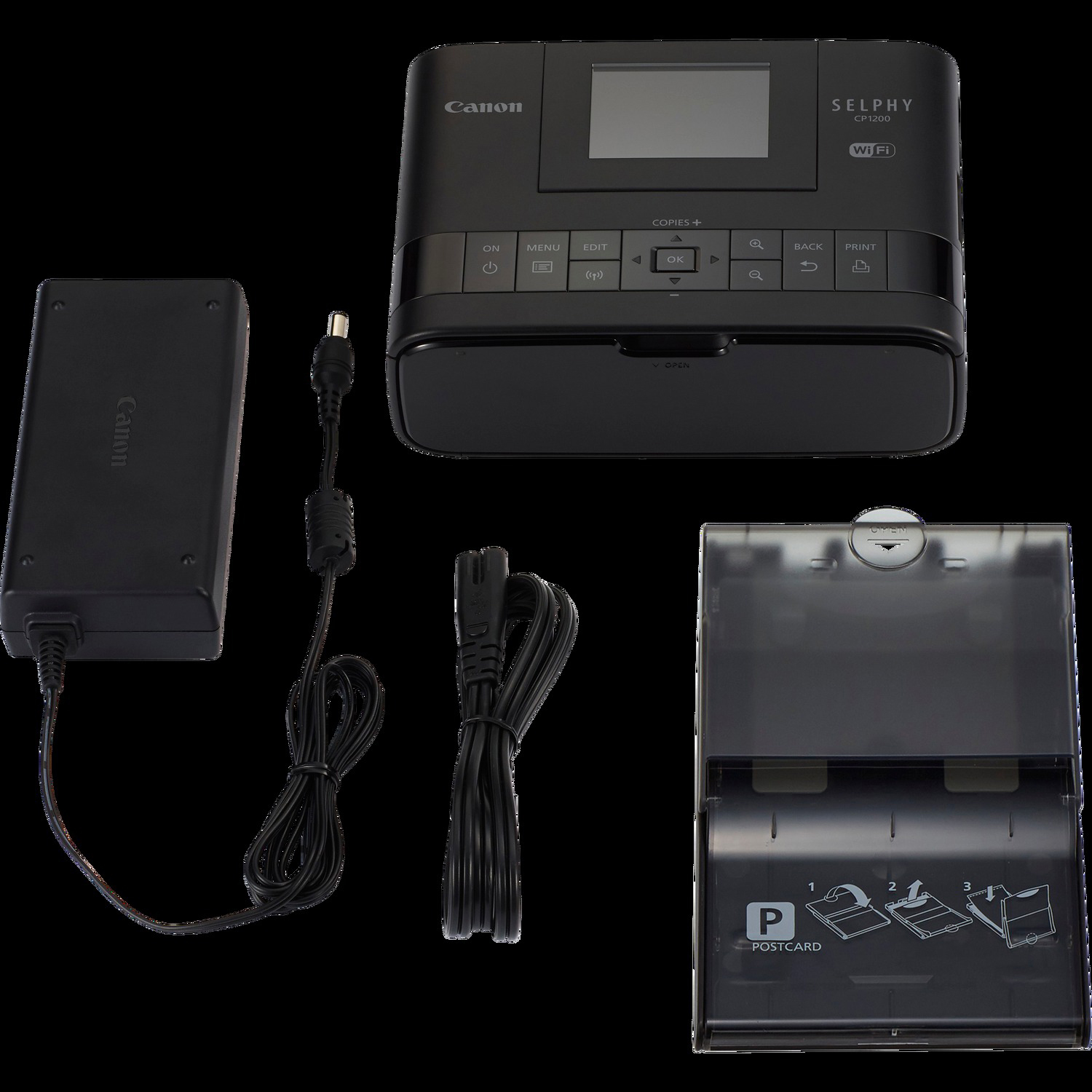 CANON SELPHY CP 1200 inkl. 54 Blatt Papier Fotodrucker Thermosublimationsdruck
