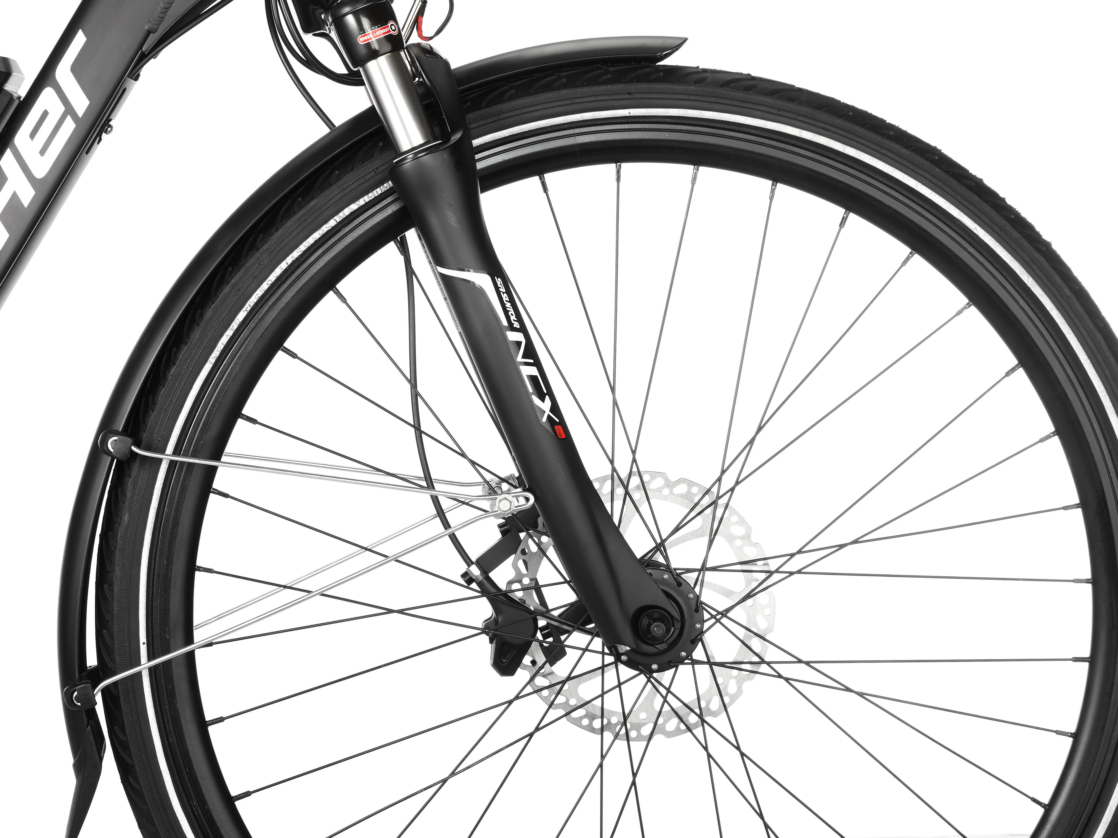 FISCHER Herren Trekking Proline EVO ETH 1607 Shimano 9-Gang Deore Trekkingrad (Laufradgröße: 28 Zoll, Herren-Rad, 504 Wh, Schwarz matt)