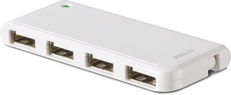 Weiß 4-Port, NOBILÉ Compact USB-Hub, SPEEDLINK